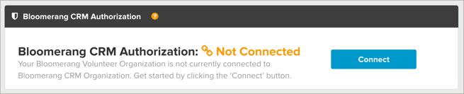 Bloomerang CRM Volunteer Integration Not Connected