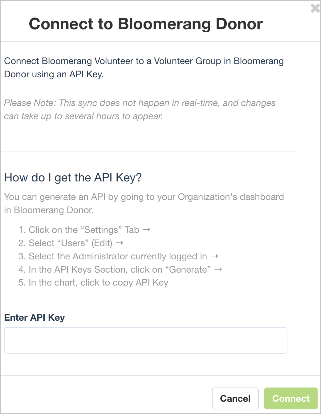 Bloomerang Donor Integration