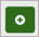 Green square with rounded corners and a plus sign in the middle, with a white circle around the green plus sign.