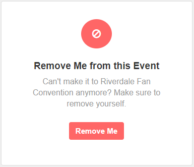 Remove from Event